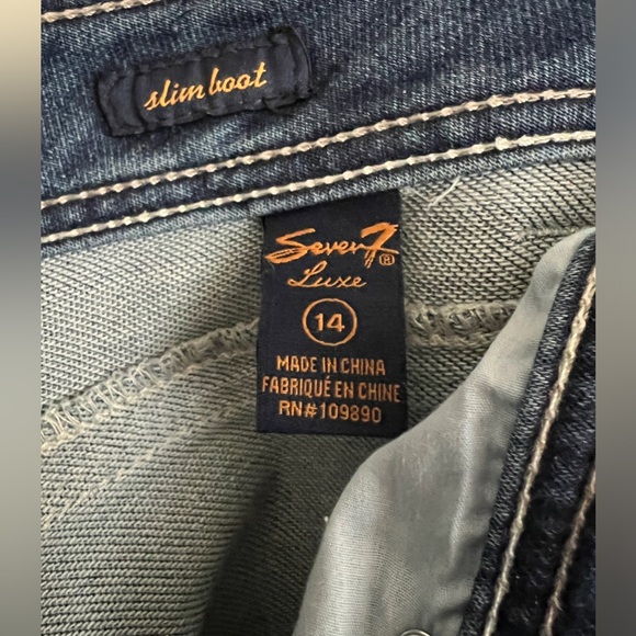 Seven jeans size 14 slim boot cut - Picture 3 of 5